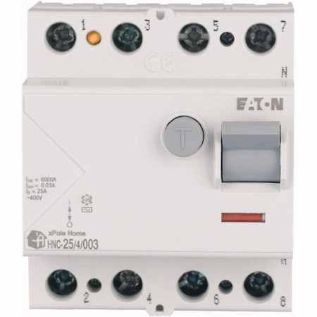 Protectie Diferentiala - Diferential 25A 4P 30mA 6kA Xpole Eaton HNC-25/4/003