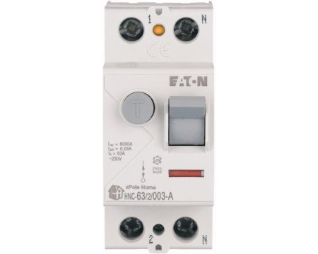Protectie Diferentiala - Diferential 63A 2P 30mA 6kA tip A Eaton HNC-63/2/003-A