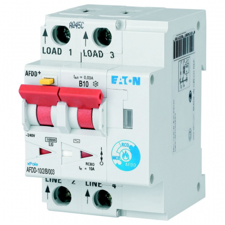 Protectie Diferentiala - Diferential cu detectie arc electric 10A B 30mA 10kA Xpole Eaton AFDD-10/2/B/003