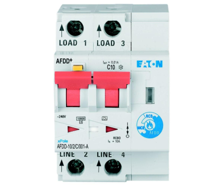 Diferential cu detectie arc electric 10A C 10mA 10kA Xpole Eaton AFDD-10/2/C/001-A 187171 [1]