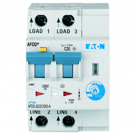 Diferential cu detectie arc electric 20A C 30mA 10kA Xpole Eaton AFDD-20/2/C/003-A [1]