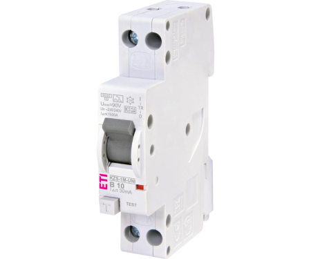 Distributie si comanda electrica - Diferential RCBO 10A 1P+N B 30mA 6Ka tip A Eti 002176022