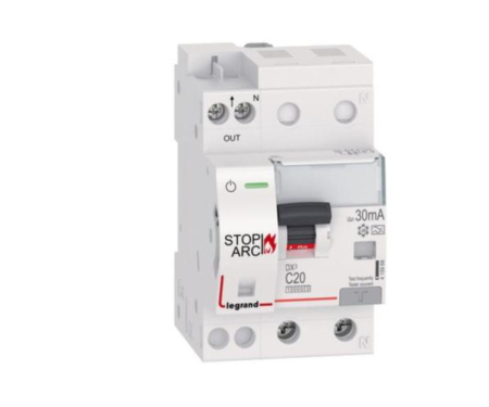 Distributie si comanda electrica - Diferential RCBO+AFDD 1P+N 20A C 30mA 10KA tip A Legrand 415968