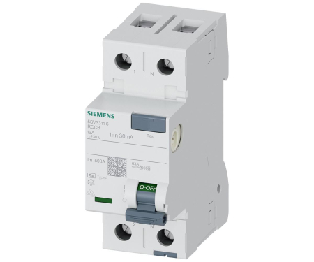 Protectie Diferentiala - Diferential RCCB 16A 1P+N 30mA 10kA tip A Siemens 5SV3311-6
