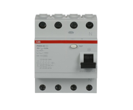 Protectie Diferentiala - Diferential RCCB 40A 4P 30mA 6kA tip AC ABB FH204 2CSF204002R1400