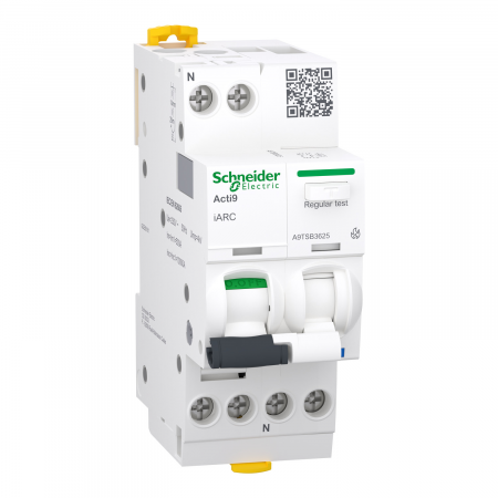 Distributie si comanda electrica - Dispozitiv AFDD detectie arc electric 1P+N 25A iARC Schneider A9TSB3625