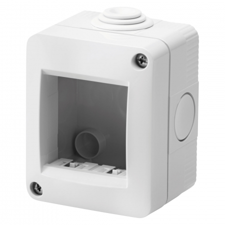 Doze - Doza aplicata PT 2M IP40 Gewiss Chorus gri GW16502