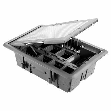 Pardoseala - Blat - Doza pardoseala 16M capac inox Gewiss GW24616