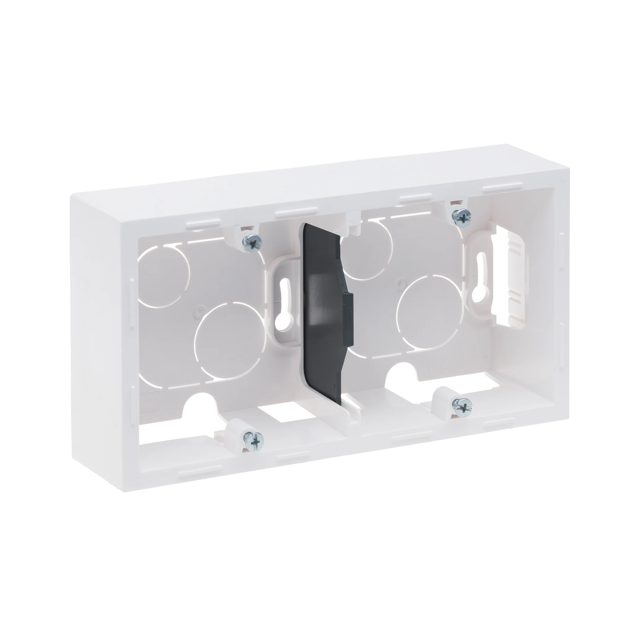 Aparataj modular si monobloc - Doza PT 2 posturi Legrand Suno alb 721195