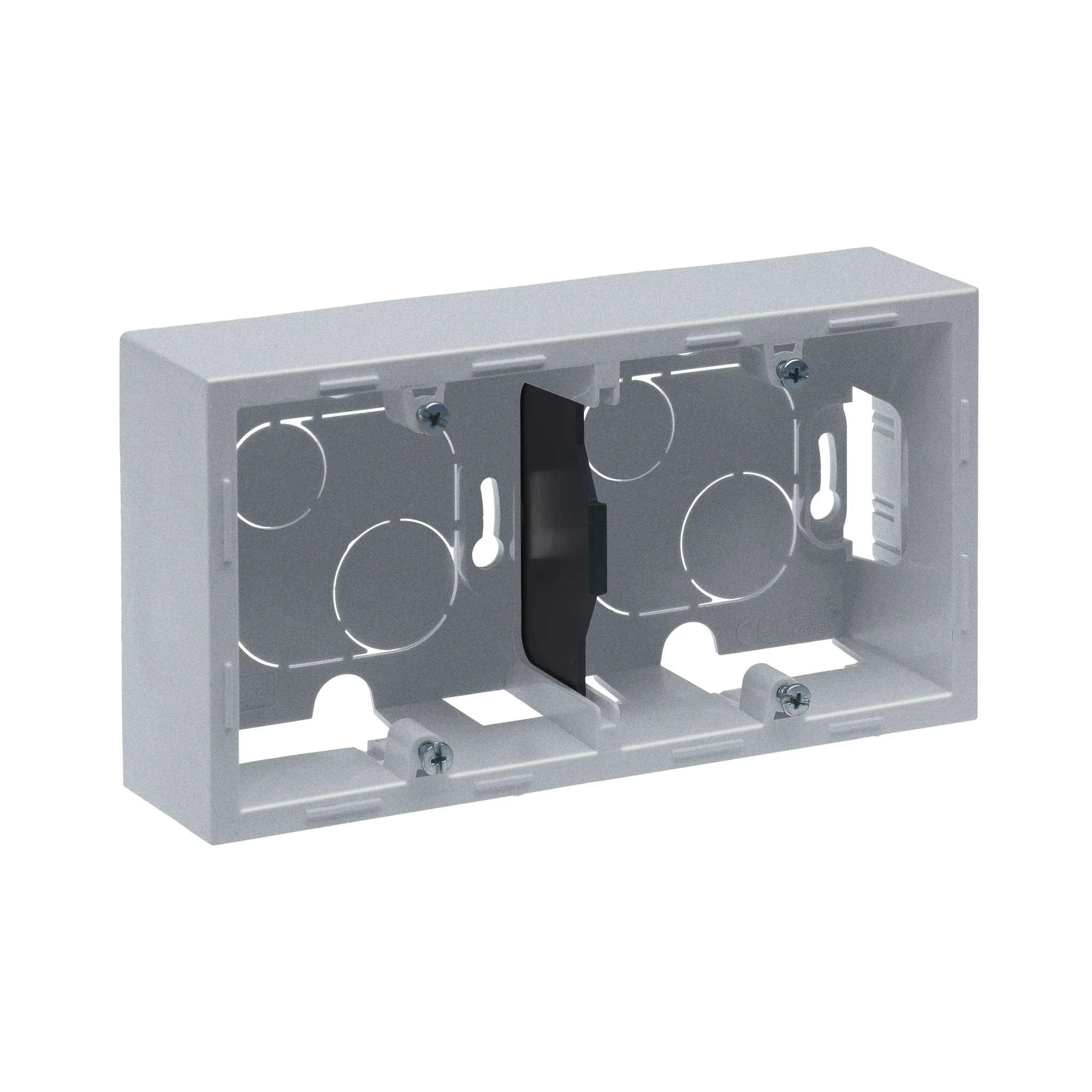 Accesorii - Doza PT 2 posturi Legrand Suno aluminiu 721395