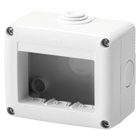 Accesorii - Doza PT 3M IP40 Gewiss System Gri GW27003