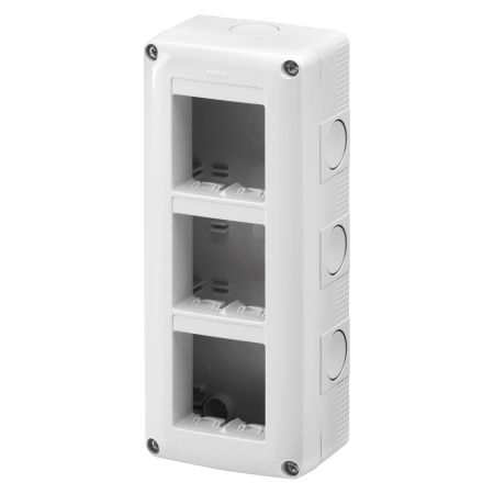 Aparataj modular si monobloc - Doza PT 6M (2x3) verticala IP40 Gewiss System Gri GW27022