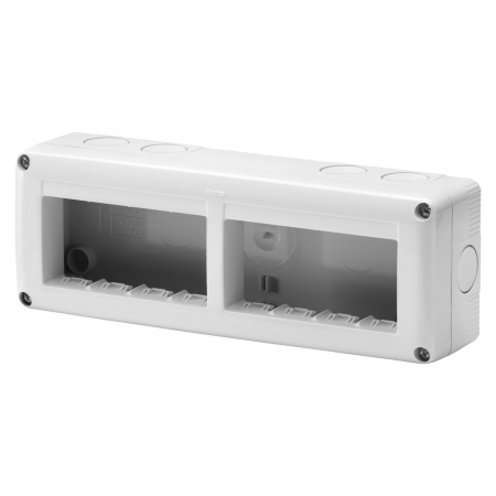 Aparataj modular si monobloc - Doza PT 8M (4+4) IP40 Gewiss System Gri GW27006