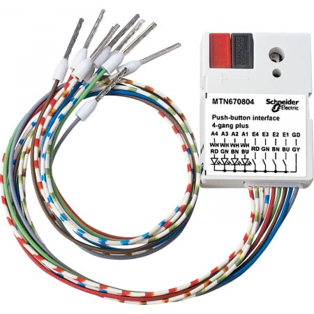 Automatizari - Interfata buton plus 4 aparate Schneider alb MTN670804