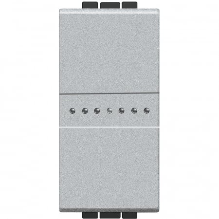 Bticino Living Light - Intrerupator AXIAL simplu Living Light Bticino 1M aluminiu NT4051A