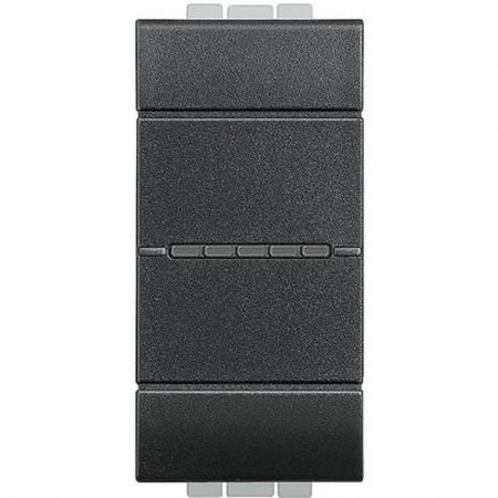 Intrerupatoare Living Light - Intrerupator AXIAL simplu Living Light Bticino 1M antracit L4051A