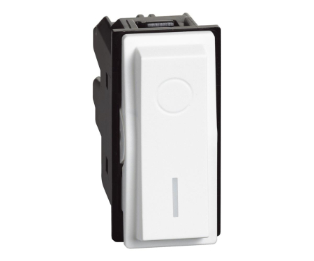 Prize si intrerupatoare - Intrerupator bipolar iluminabil 1M Living Now Bticino alb KW4002