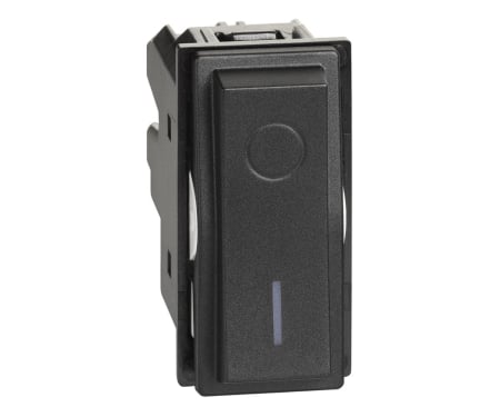 Prize si intrerupatoare - Intrerupator bipolar iluminabil 1M Living Now Bticino negru KG4002