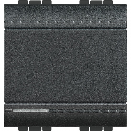 Bticino Living Light - Intrerupator Buton cu revenire Living Light Bticino 2M antracit L4005M2N