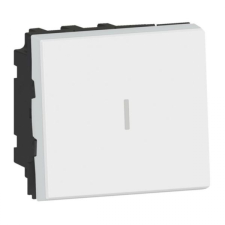 Legrand Mosaic - Intrerupator Cap Cruce 10A 2M Legrand Mosaic alb 077021L