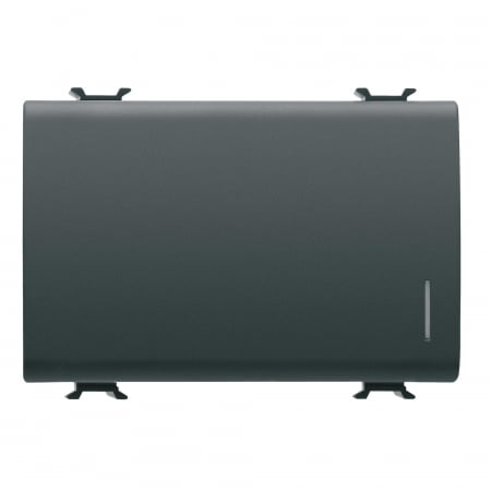 Intrerupatoare Chorus - Intrerupator cap cruce cu led 3M Gewiss Chorus negru GW12112