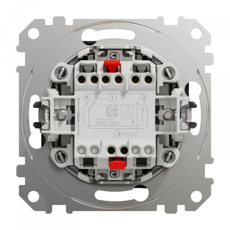 Intrerupator cap cruce cu led albastru Schneider Sedna antracit SDD114107L [2]