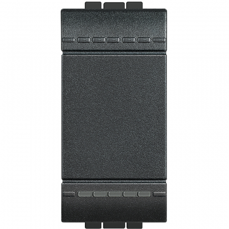 Bticino Living Light - Intrerupator cap cruce Living Light Bticino 1M antracit L4004N