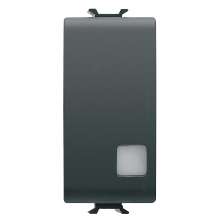 Intrerupatoare Chorus - Intrerupator cap cruce semn cu led 1M Gewiss Chorus negru GW12093