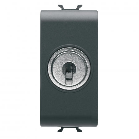 Intrerupatoare Chorus - Intrerupator cap scara cu cheie 1M Gewiss Chorus negru GW12054