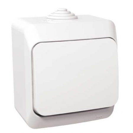 Schneider Cedar - Intrerupator cap scara PT IP44 Schneider Cedar alb WDE000560