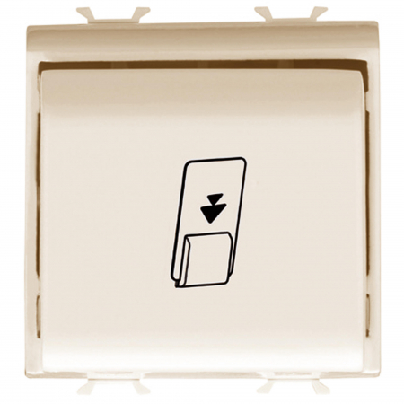 Prize si intrerupatoare - Intrerupator card 2M Gewiss Chorus Ivory GW11039