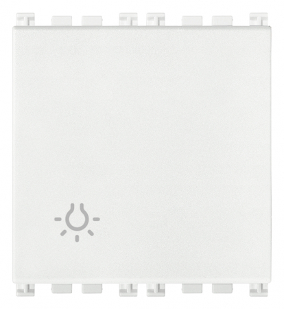 Prize si intrerupatoare - Intrerupator cu revenire 2M simbol lumina Vimar Arke alb 19008.2.L.B