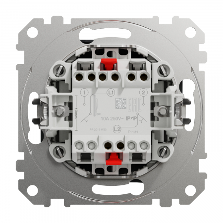 Intrerupator dublu cu revenire Schneider Sedna antracit SDD114118 [2]