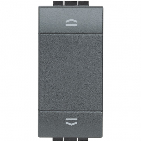Intrerupatoare Living Light - Intrerupator inversor jaluzele 1-0-2 1M Living Light Bticino antracit L4027N
