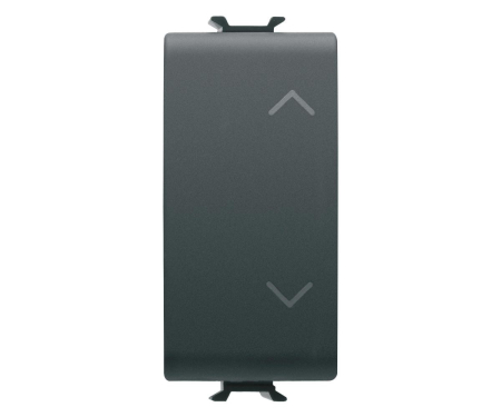 Intrerupatoare Chorus - Intrerupator jaluzele cu 3 pozitii 1M Gewiss Chorus negru GW12121