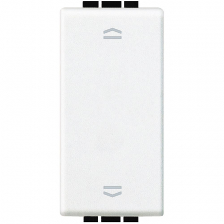 Bticino Living Light - Intrerupator jaluzele rulouri electrice Living Light Bticino 1M alb N4037N