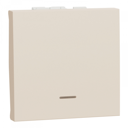 Intrerupatoare Unica - Intrerupator revenire cu led 2M Schneider Noua Unica bej NU320644N