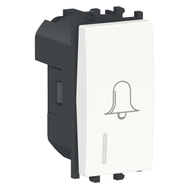 Intrerupatoare Easy Styl - Intrerupator revenire cu led simbol sonerie 1M Schneider Easy Styl alb LMR1490001