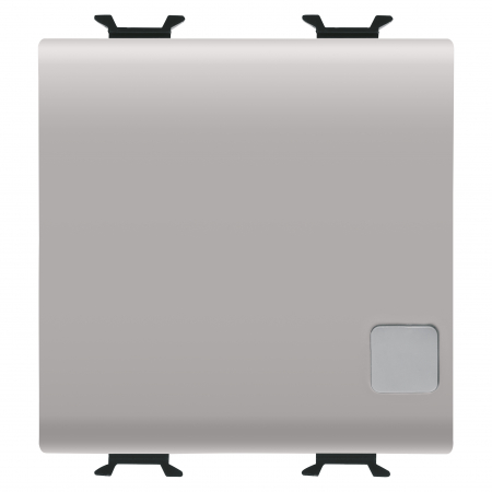 Prize si intrerupatoare - Intrerupator revenire semn cu led 2M Gewiss Chorus bej satinat MAT GW13173