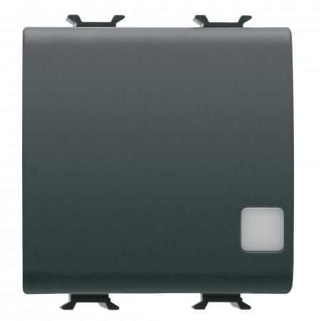 Intrerupatoare Chorus - Intrerupator revenire semn cu led 2M Gewiss Chorus negru GW12173