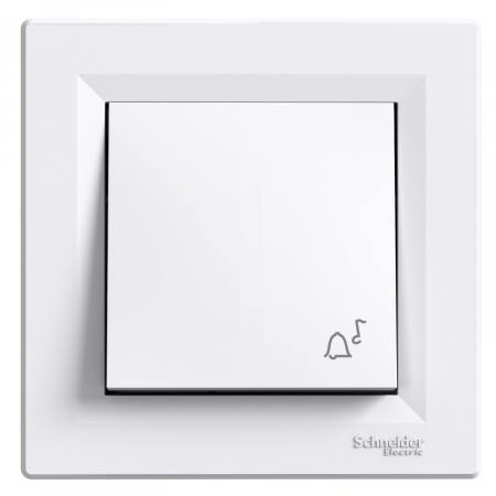 Intrerupatoare Asfora - Intrerupator revenire simb sonerie Schneider Asfora alb EPH0800121