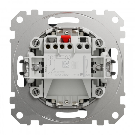 Intrerupator revenire simbol lumina cu led albastru Schneider Sedna antracit SDD114132L [2]