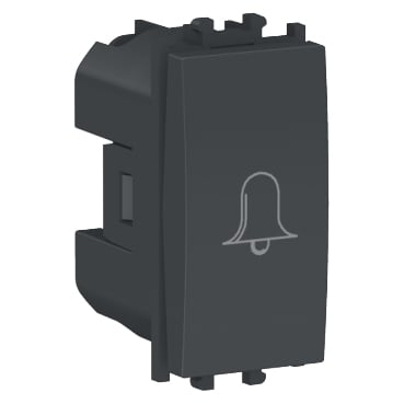 Intrerupatoare Easy Styl - Intrerupator revenire simbol sonerie 1M Schneider Easy Styl negru LMR0130003