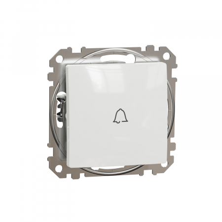 Schneider Sedna Design - Intrerupator revenire simbol sonerie Schneider Sedna alb SDD111131