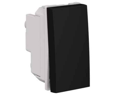 Himel Flexo - Intrerupator simplu 1M Flexo Himel negru mat HWDF1G1WB