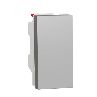 Schneider Noua Unica - Intrerupator simplu 1M Schneider Noua Unica aluminiu NU310130