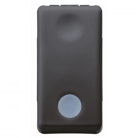 Gewiss System - Intrerupator simplu cu led 1M 16A Gewiss System negru GW21572