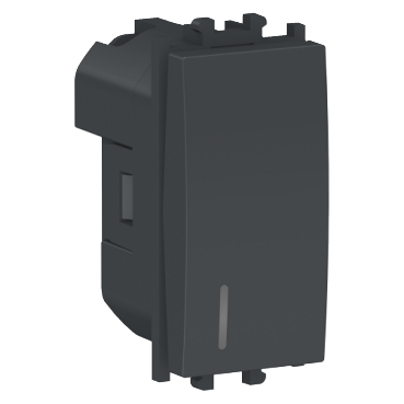 Intrerupatoare Easy Styl - Intrerupator simplu cu led 1M Schneider Easy Styl negru LMR1401003