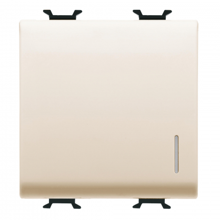 Prize si intrerupatoare - Intrerupator simplu cu led 2M Gewiss Chorus Ivory GW11032