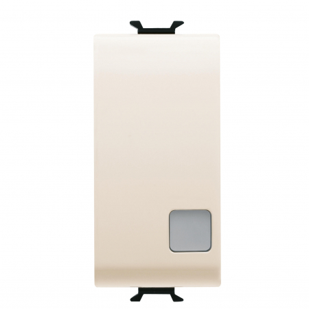 Prize si intrerupatoare - Intrerupator simplu semn cu led 1M Gewiss Chorus Ivory GW11003
